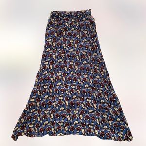 TUCKER MAXI SILK SKIRT